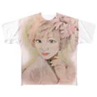 keikororinのKIMONOgirl フルグラフィックTシャツ