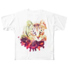 mameuの日曜猫 All-Over Print T-Shirt