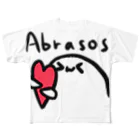 たーのスペイン語でハグ(Abrasos)！ フルグラフィックTシャツ