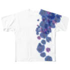 Blue Rose Holic.のfull logo T-shirt All-Over Print T-Shirt