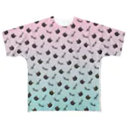 【公式】まるいねこのmeow 〜黒猫〜 All-Over Print T-Shirt