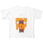 bearsfleekのKING OF POP-Brown フルグラフィックTシャツ