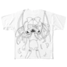 sAhALのHowling Doll フルグラフィックTシャツ