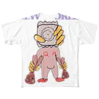 MORESODAのＱ＆Ａゆるキャラ＋ウンンコラビット All-Over Print T-Shirt