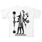 planetNITの【疫病退散】アヌビエ2021 All-Over Print T-Shirt