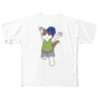 猫会議のフィットネスにゃんこ 踊る All-Over Print T-Shirt