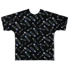 IENITY　/　MOON SIDEの【ADDITIVITY】 セーフティーピン #HOLO Black All-Over Print T-Shirt