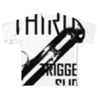 mosmos storeのTHIRD -TRIGGER&SLIDE- フルグラフィックTシャツ