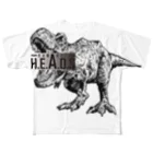 H.E.A.D.S川越のへっずの恐竜(大) All-Over Print T-Shirt