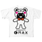 supportMAXのsupport(く)MAX whole body All-Over Print T-Shirt