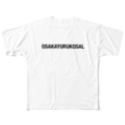OSAKAYURUKOSAL SHOPのSimpleLogo(BLK) All-Over Print T-Shirt