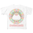 ゆ(　˙-˙　)ゆのすごもりクリーム文鳥さん All-Over Print T-Shirt