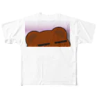 毒舌熊 本音クマ＠LINEスタンプの細目クマ All-Over Print T-Shirt