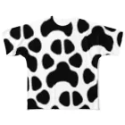 WON CHANCE ワンチャンスのダルメシアンBlack（Doi Kaori） フルグラフィックTシャツ