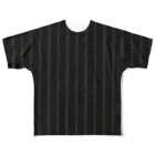 KOKI MIOTOMEのスーツ生地風（黒×ストライプ） All-Over Print T-Shirt