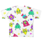 ユメトのmonster！monster！白 All-Over Print T-Shirt