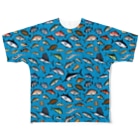 猫と釣り人のSALTWATER FISH_CB_FG All-Over Print T-Shirt