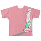 Ｍ✧Ｌｏｖｅｌｏ（エム・ラヴロ）の帰る🐸 フルグラフィックTシャツ