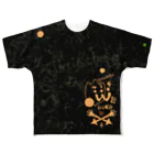 ERIKOERIN ART SHOPのLC314W海図ー夜月ー All-Over Print T-Shirt