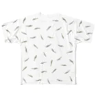 うさぎちゃんアイランドのにぼし模様フルグラフィック All-Over Print T-Shirt