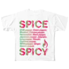 LONESOME TYPE ススのSPICE SPICY（Chili） フルグラフィックTシャツ