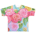 whiteuniva∞lemonchuraのroserose All-Over Print T-Shirt