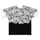 Plan SucreのBLOOMS_Rose packed フルグラフィックTシャツ