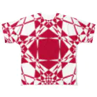 黒塚アキラの模様（赤白） All-Over Print T-Shirt