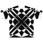 黒塚アキラの模様（白黒） All-Over Print T-Shirt