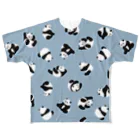 chippokeのころころパンダいっぱい（ブルー） All-Over Print T-Shirt