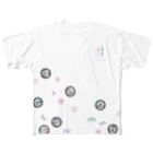 LASER_BEAMの廓文様◯パステル All-Over Print T-Shirt