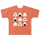 あわじテキスタイルのうめぼしオニギリT All-Over Print T-Shirt