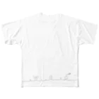 usapotのにょきにょきうさぎとくま All-Over Print T-Shirt