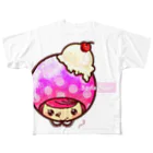 【Chocoa】-チョコア-のクリームソーダ（イチゴ） All-Over Print T-Shirt