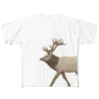 Masashi Kaminkoの切なRendeer フルグラフィックTシャツ