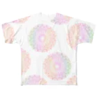 PLUMＭOONの虹色レース（レースNO.1） All-Over Print T-Shirt