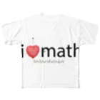 takumath.net officialのi love math フルグラフィックTシャツ