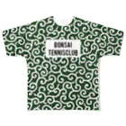 剛竜謹製の埼玉県 盆栽町 BONSAI TENNIS CLUB フルグラフィックTシャツ