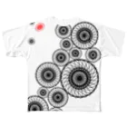 ティシュー山田の傘車 フルグラフィックTシャツ