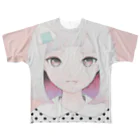 KAORU HASEGAWA WEBSTORE SUZURIのOnigiri Portrait All-Over Print T-Shirt