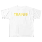 MUGENGEN (ムゲンゲン)のTRAINEE letter D_YW フルグラフィックTシャツ