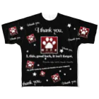 キャッツハンド：suzuriショップのthanks All-Over Print T-Shirt