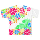 ろざめおの魚＆花T All-Over Print T-Shirt