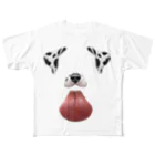 unicorn house .のSnapchatの犬 All-Over Print T-Shirt