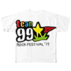 kennyのteam99 rock fes'17 フルグラフィックTシャツ