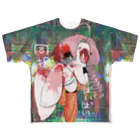 シンク堂カンナン店の同担バイバイ All-Over Print T-Shirt