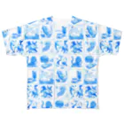 aosansyoのaosansyo10周年記念タイル画 Tiles connecting decade All-Over Print T-Shirt