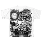 Cɐkeccooのスチームパンク★不思議の国のアリス All-Over Print T-Shirt