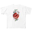 楽描き屋さんのPomegranate: Natural All-Over Print T-Shirt