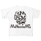 MoNochroMEのMoNochroMEマスク（黒） All-Over Print T-Shirt